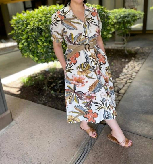 Ellison - Button up Dress with belt