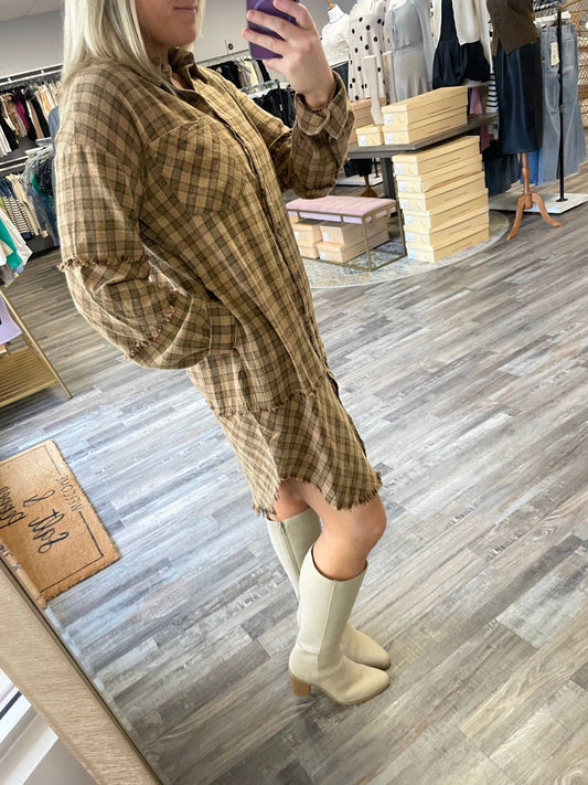 Heyson - Oversized Plaid Dress