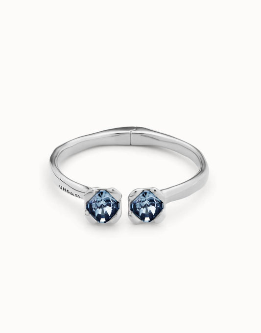 Unode50 - Bangle Bracelet With Two Crystals
