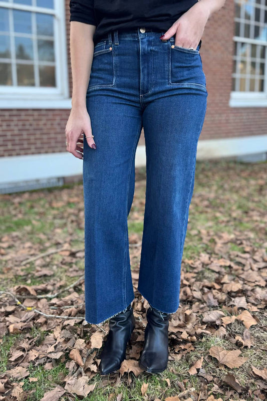Paige - Anessa Raw Hem Jeans With Set In Pockets