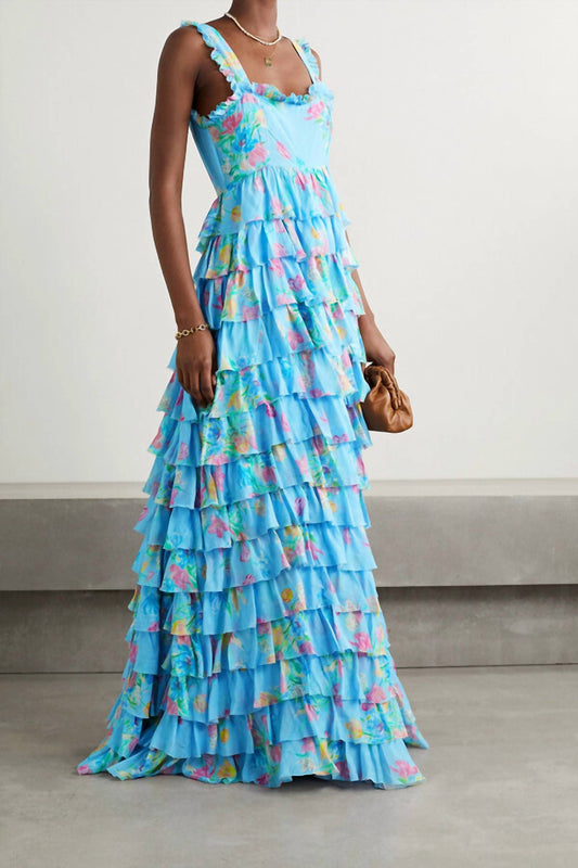 Loveshackfancy - Idra Tiered Floral-print Voile Maxi Dress