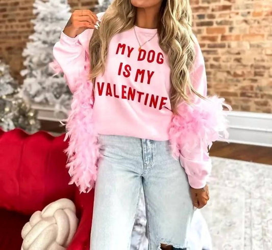 Gildan - My dog is my valentine Sweatshirt