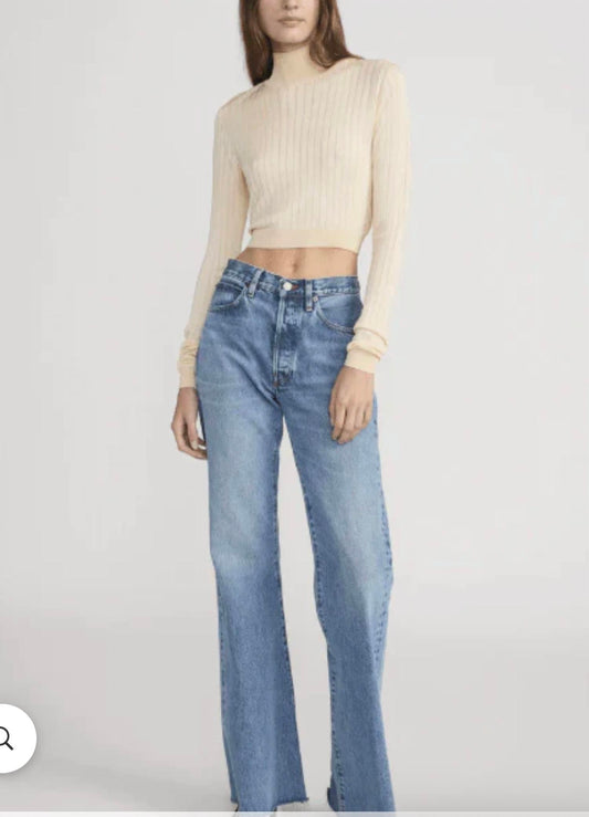 Frame - The Crop Fitted Turtleneck