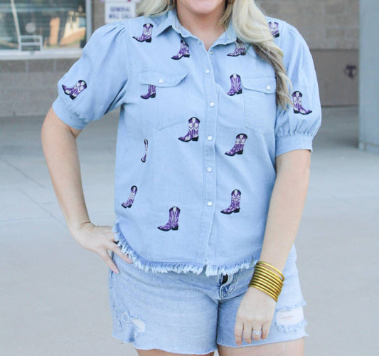 Layerz Clothing - Bailey Denim Top