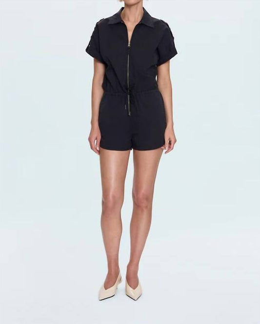 Pistola - Meg Short Sleeve Zip Front Romper