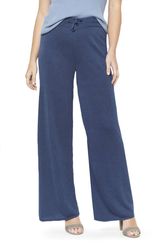 Wide Leg Linen Knit Pant