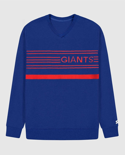 Starter - Men's New York Giants Starter Jacquard Pullover Sweater