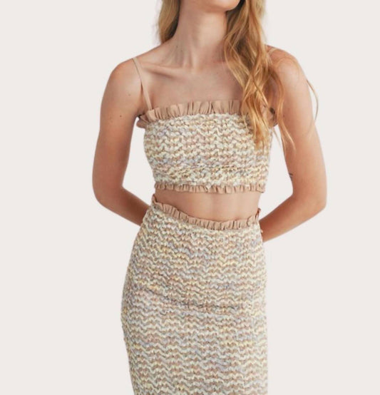 Mable - Smocked Ruffle Tube Top