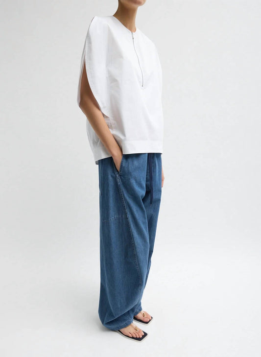 Tibi - Eco Poplin Balloon Origami Top