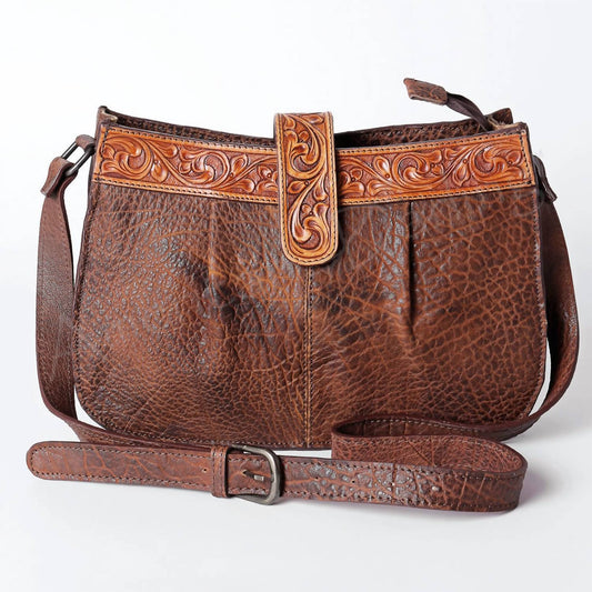 American Darling - Women's Hand-tooled Genuine Leather Crossbody Bag