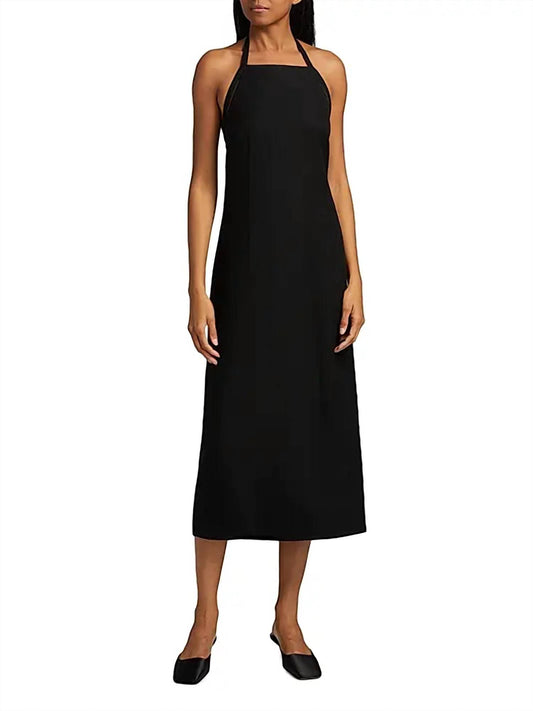Vince - Apron Halter Sleeveless Midi Dress
