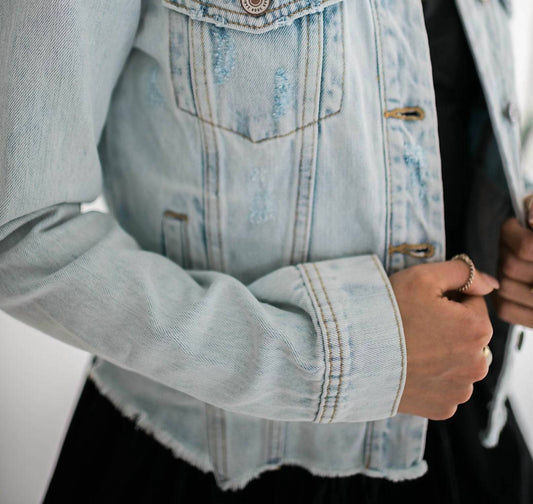 Falcon Park - Zoey Distressed Denim Light Wash