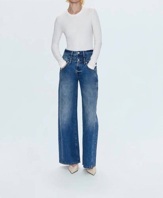 Pistola - Caleb High Rise Relaxed Stack Waist Jeans