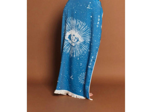 Sun Of A Beach - Cosmos Eye Feather Beach Towel