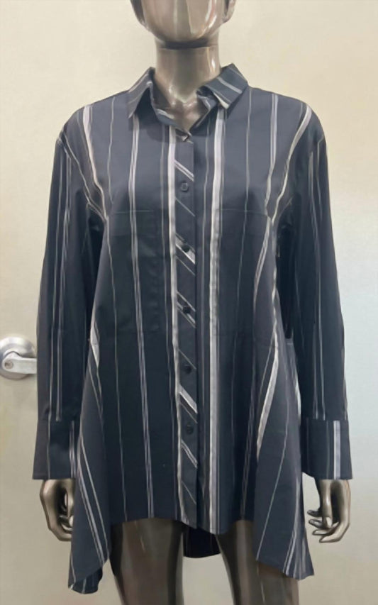 Liv - Womens Striped Button Up