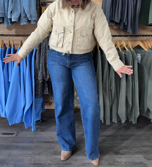 Miou Muse - Stonewashed Utility Jacket