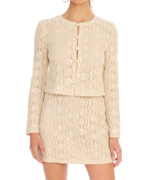 Allison New York - Beaded Mariana Cardigan