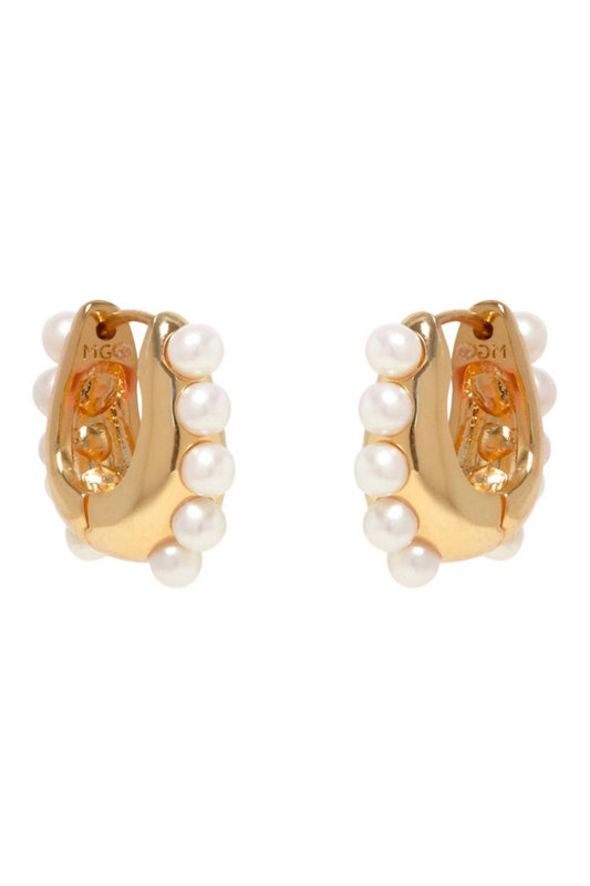 Mignonne Gavigan - Jasmin Pearl Hoop Earrings