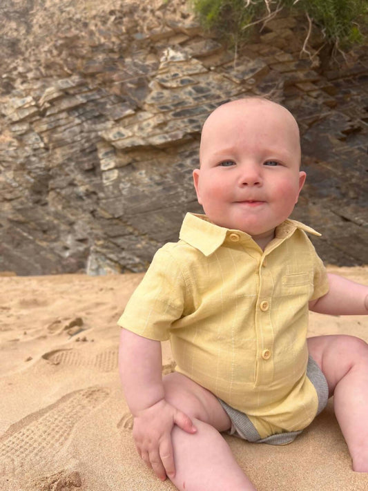 Boy's Helford Woven Onesie