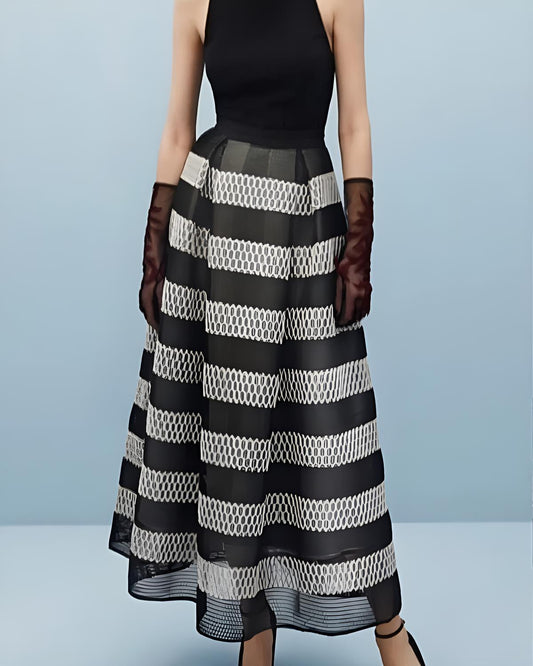 Sachin & Babi - Striped Ayako Midi Skirt