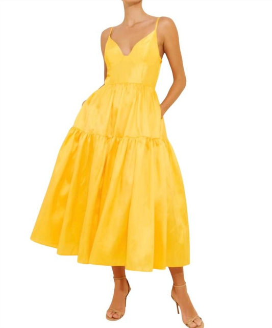 Hutch - Bustier Tiered Midi Dress