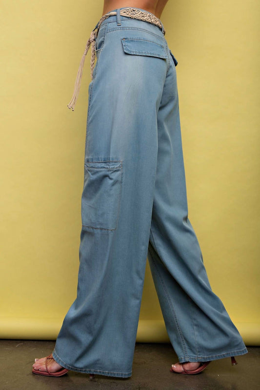 Easel - Washed Straight Pants