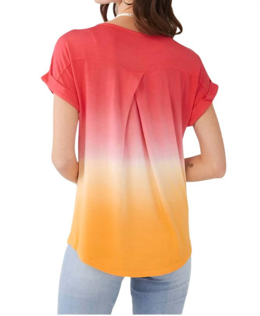 Fdj - Ombre Short Sleeve Top