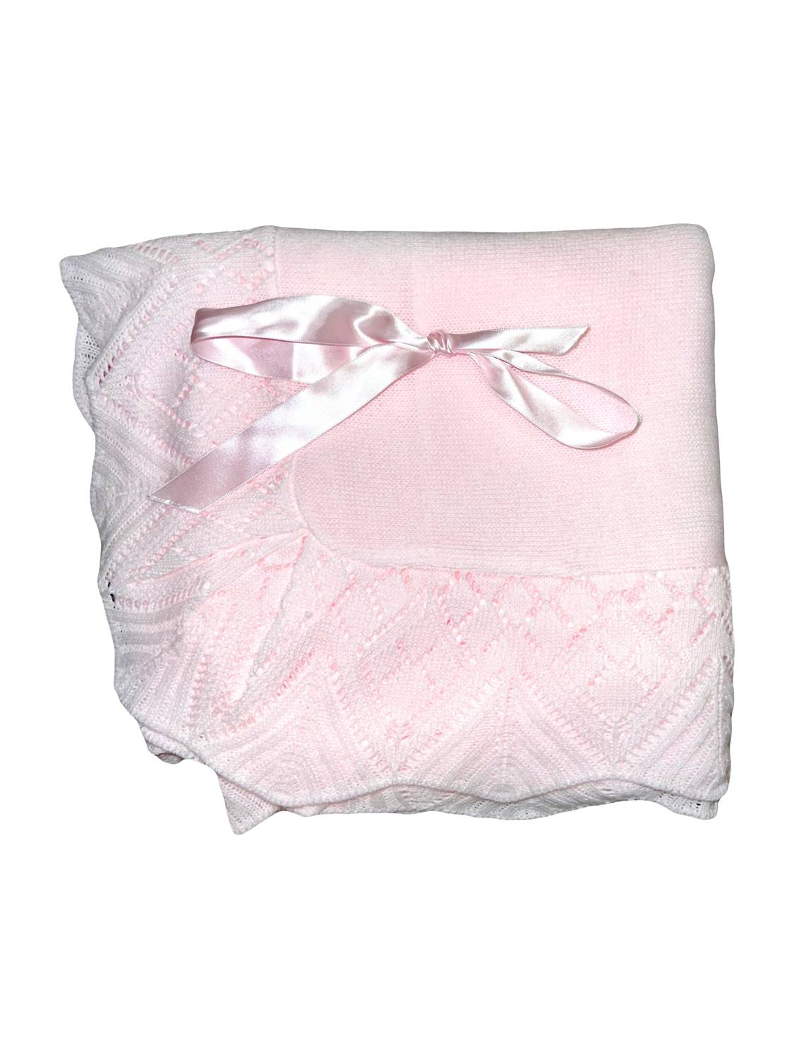 Juliana Baby Blue Knitted Blanket main image 1