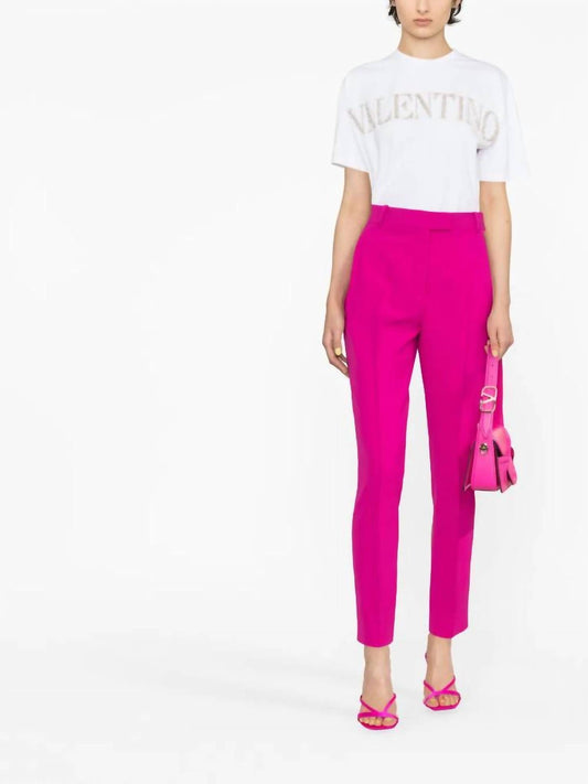 Valentino - Crystal-logo Cotton T-shirt