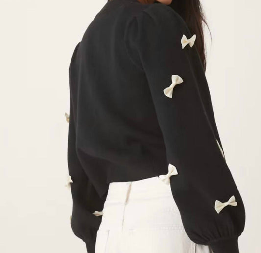 Never Fully Dressed - SOPHIA BOW CARDIGAN