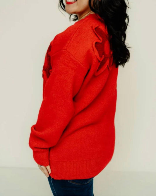 Jodifl - Camden Textured Flower Sweater