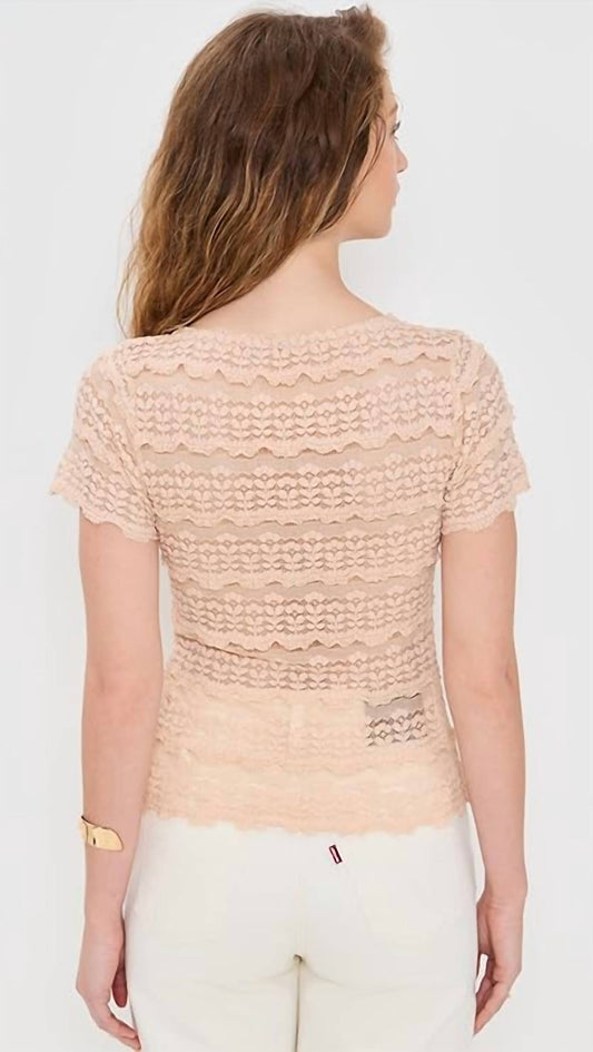 Free People - Angelina Lace Tee