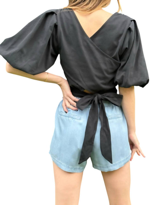 Oat New York - Puff Sleeved Crop Top