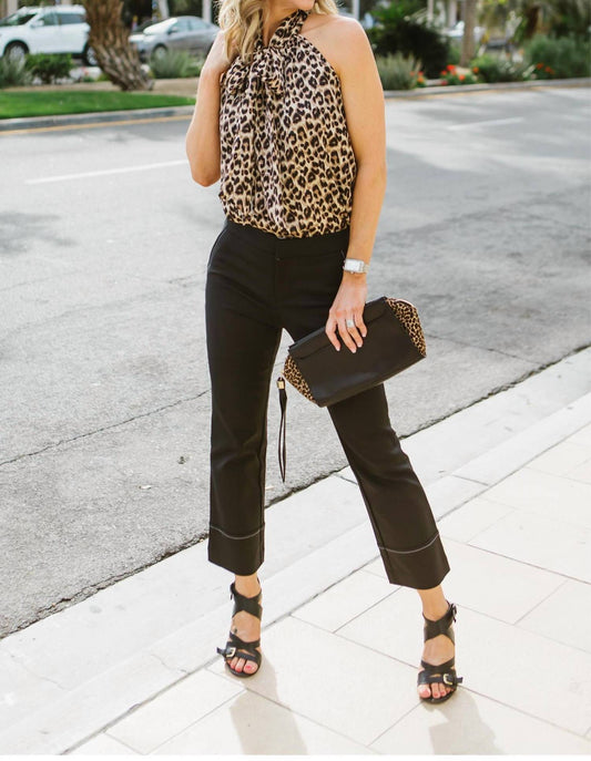 Baxter Cropped Straight-Leg Trouser