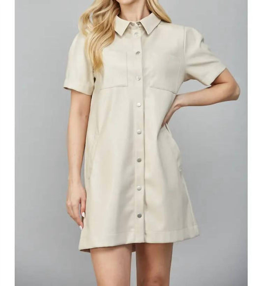 Fate - Buttoned Up Utility Mini Dress