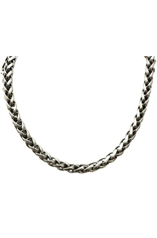 Yochi - Women's Thick Wheat Chain Necklace