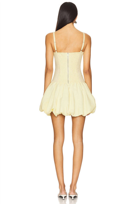 Blanknyc - Bubble Hem Linen Blend Mini Dress