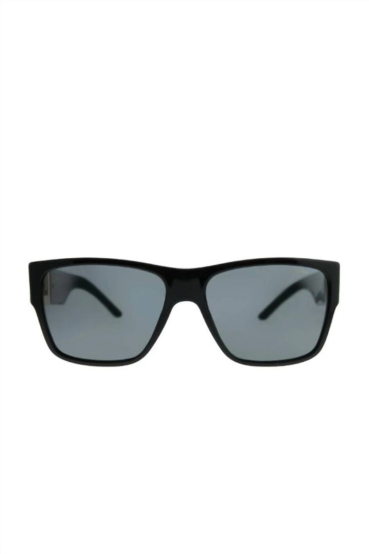 Versace - Square Plastic Sunglasses with Grey Polarized Lens