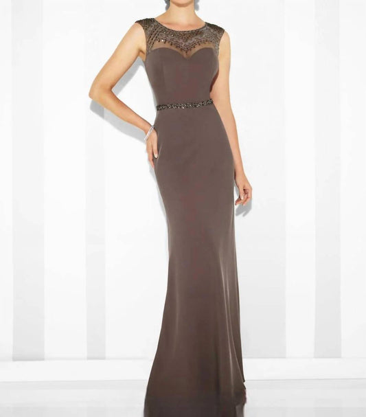 Cameron Blake - Twill Slim A-line Gown