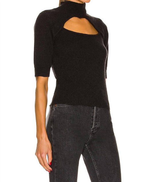 Frame - Cutout Turtleneck Sweater