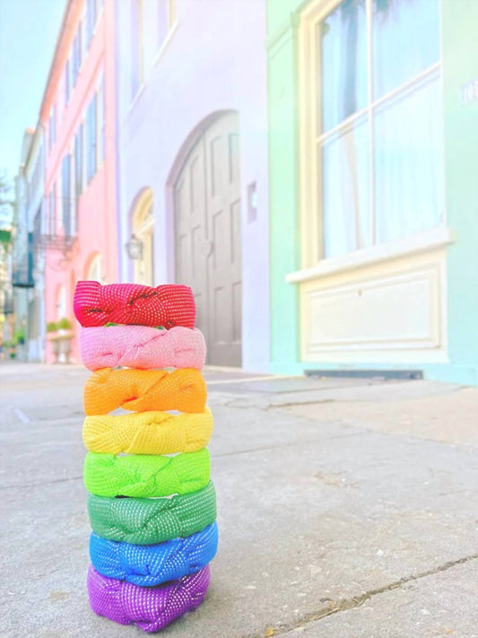 Brianna Cannon - Women's Purple Tweed And Gold Headband