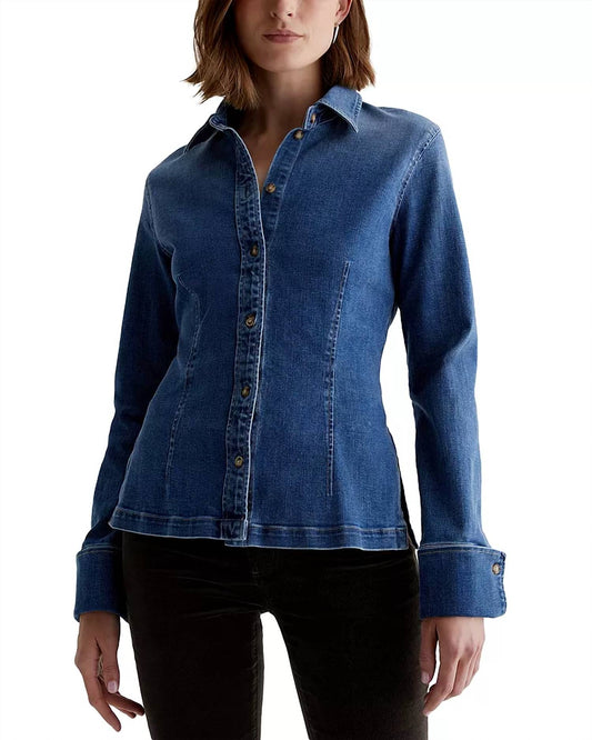 Ag Jeans - Cheryl Long Sleeve Fitted Denim Shirt