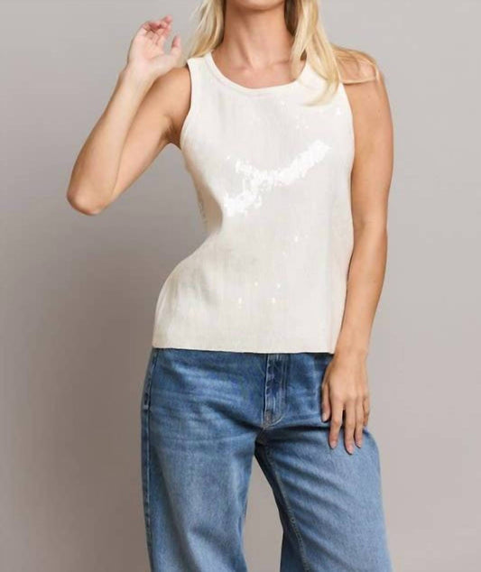 Able - Sequin Sleeveless Top