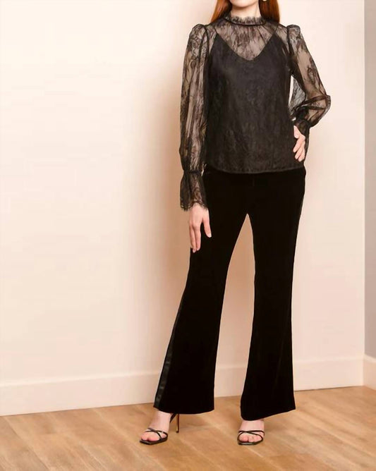 Jessie Liu - Silk Velvet Tuxeduo Pants