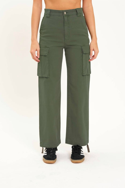Daze - Cadet Cargo High Rise Cinch Hem Pants