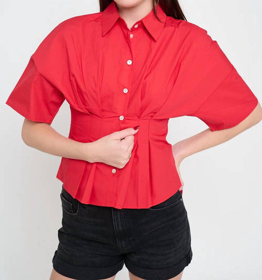 Meet Me In Santorini - Sabrina Pintuck Top