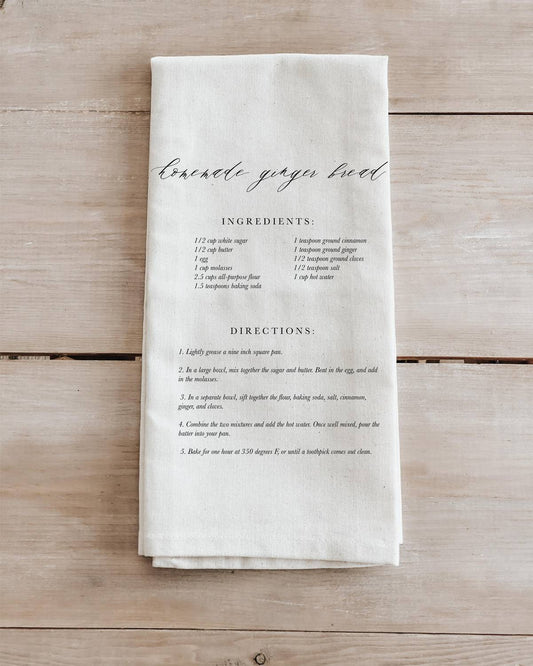 Dwell Home Shoppe - Gingerbread Recipe Kitchen Towel