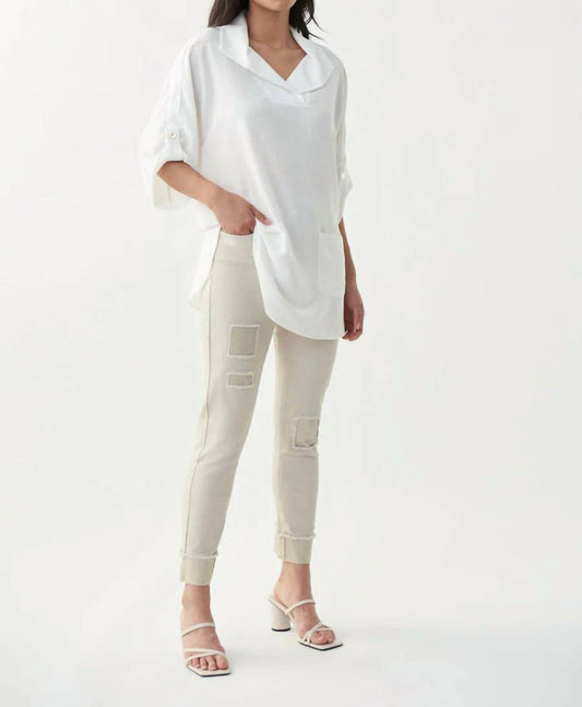 Joseph Ribkoff - Rhinestone Tapered Jean