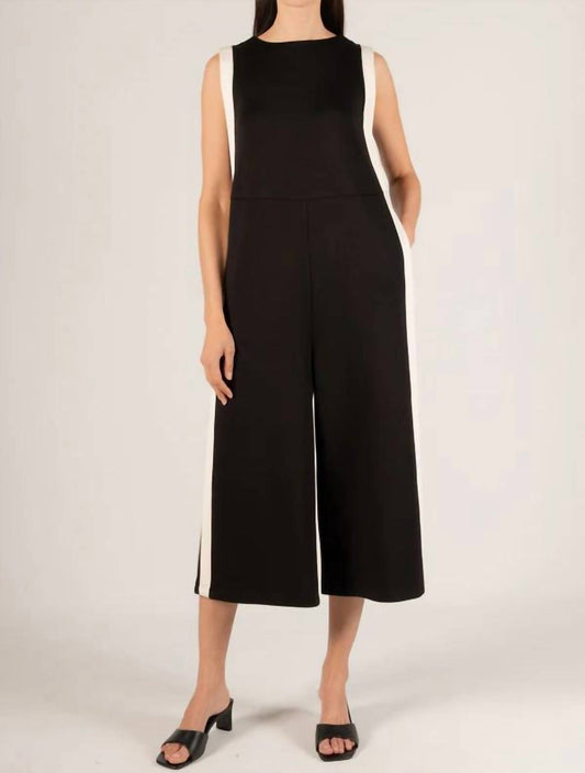 P.Cill - Butter Modal Border Contrast Jumpsuit