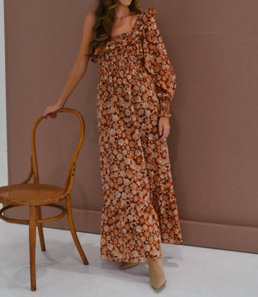Sofie The Label - Asymmetrical Floral Maxi Dress